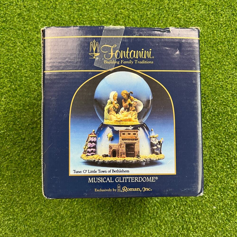 Fontanini O' Little Town of Bethlehem Musical Glitterdome Snowglobe